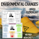 Environmental Changes Graphic Organizer | Middle School Science