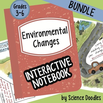 Preview of Science Doodle - Environmental Changes INB BUNDLE Notes
