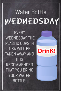 Preview of Environmental Education - Water bottle Wednesday