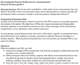 Environmental Factors  Public Service Announcement