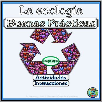 Preview of Environmental Good Practices Reading and Vocabulary Activities for Google Apps