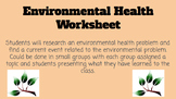 Environmental Health Concerns Assignment