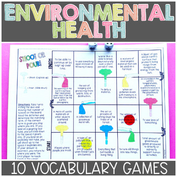 Preview of Environmental Health Science Vocabulary Games