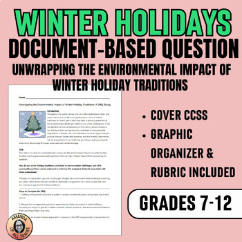 Preview of Environmental Impact of Winter Traditions Document Based Question DBQ Science