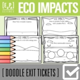 Environmental Impacts Exit Tickets | Science Exit Slip | W