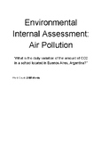 Environmental Internal Assessment: Air Pollution (Complete
