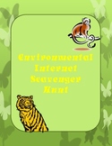 Environmental Internet Scavenger Hunt Worsheet.