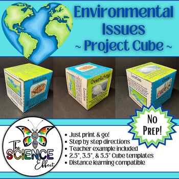 Preview of Environmental Issues ~ 3D Research Project Cube