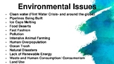 Environmental Issues Choice Board PBL
