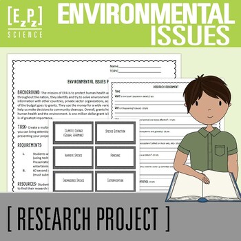 Preview of Environmental Issues Research Activity | Science Project
