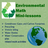 Environmental Math Mini-lessons Bundle