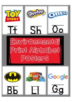 Preview of Environmental Print Alphabet