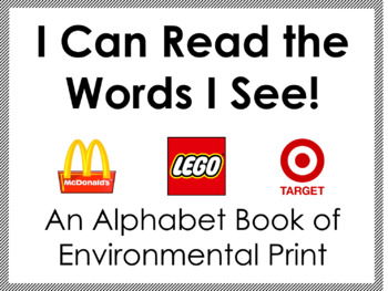 Preview of Environmental Print Alphabet Book