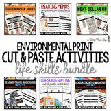 Environmental Print {Cut & Paste} Life Skills Activities BUNDLE