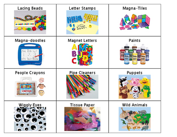 Preview of NAEYC Environmental Print Shelf Labels - Boardmaker & Lakeshore Images