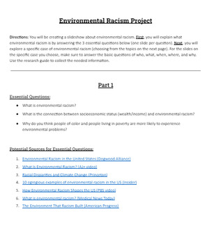 environmental racism research paper