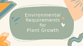 Environmental Requirements for Plant Growth