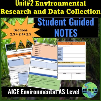 Preview of Environmental Research and Data Collection AICE Cambridge Environment Unit2