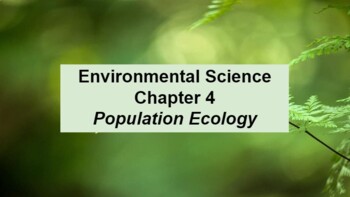 Preview of Environmental Science Ch 4: Population Ecology MS Word Guided Notes & PowerPoint