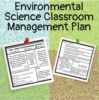 Preview of Environmental Science Classroom Management Plan / CMP / Syllabus