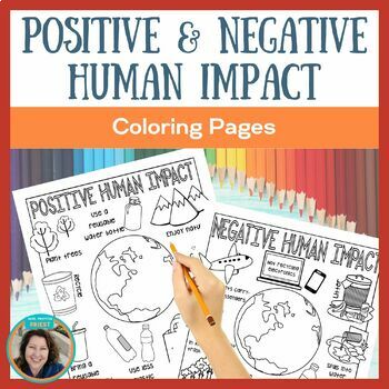 Preview of Human Impact on Environment Activity - Science Coloring - CER Writing