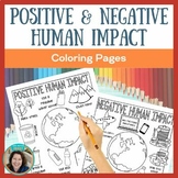 Human Impact on Environment Activity - Science Coloring - 