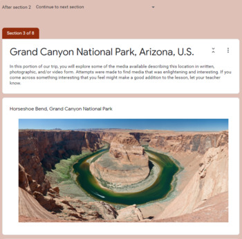 Preview of National Park Field Trip Collection - Paperless Online Blended Distance Learning