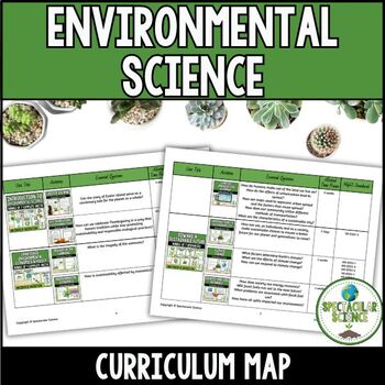 Preview of Environmental Science Curriculum Map