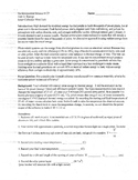 Environmental Science Energy Lab and Power Plant Calculations