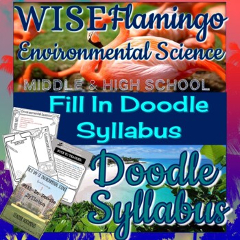 Preview of Environmental Science Fill In Doodle Syllabus DIGITAL and PRINT