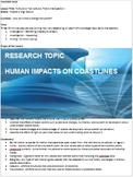 Environmental Science - Human Impacts on Coastlines