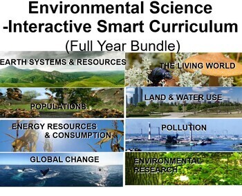 Preview of Environmental Science -Interactive Smart Curriculum (Whole Course Bundle)