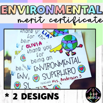Preview of Environmental Science Merit Certificates - Earth Day Printable