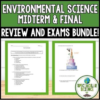 Preview of Environmental Science Midterm & Final Review & Exam Bundle