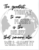 Environmental Science Quotes Wall Decor Art