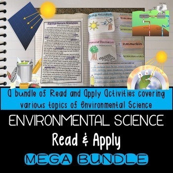 Preview of Environmental Science Read and Apply Interactive Notebook MEGA BUNDLE
