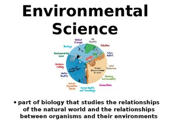 Preview of Environmental Science Vocabulary for Word Wall