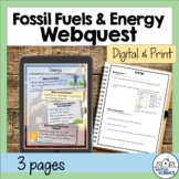 FREE Environmental Science Webquest - Renewable and Nonren