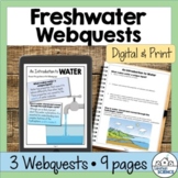 Environmental Science Webquest Set - Water Cycle, Surface 