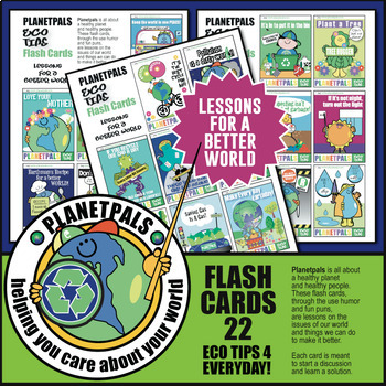 earth day eco tips fun flash cards 22 cartoons science lessons distance