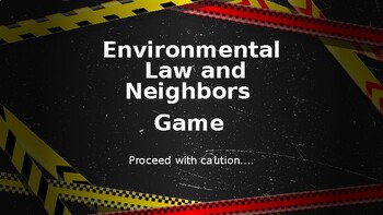 Preview of Environmental law, role-playing game