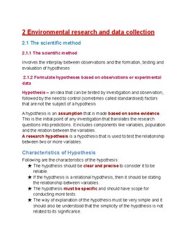 Preview of Environmental research and data collection