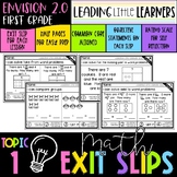 Envision 2.0 Aligned Exit Slips First Grade Topic 1