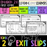 Envision 2.0 Aligned Exit Slips First Grade Topic 2