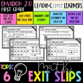 Envision 2.0 Aligned Exit Slips First Grade Topic 6