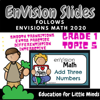 Preview of Envision 2020 Math Slides - Grade 1 Topic 5 - Work with Addition & Subtraction