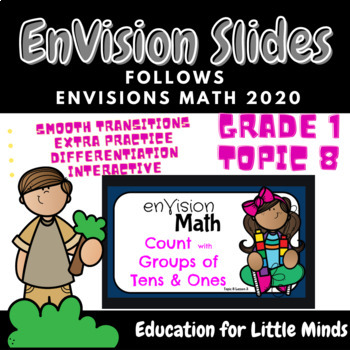Preview of Envision 2020 Math Slides - Grade 1 Topic 8 - Understanding Place Value