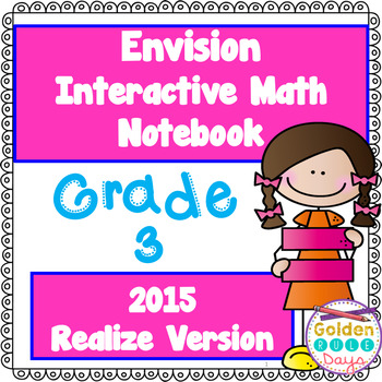 Preview of Envision Aligned Grade 3 Interactive Notebook 2015 (Realize Version)