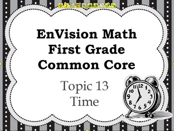 Preview of Envision Grade 1 Topic 13  For Activboard Time
