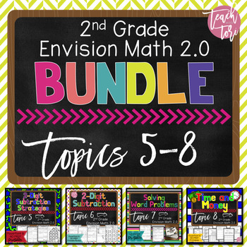 Preview of Envision Math 2.0 2nd Grade Topics 5-8 BUNDLE